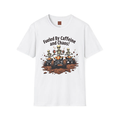 Fueled by Caffeine & Chaos | Skeleton Riders Tee