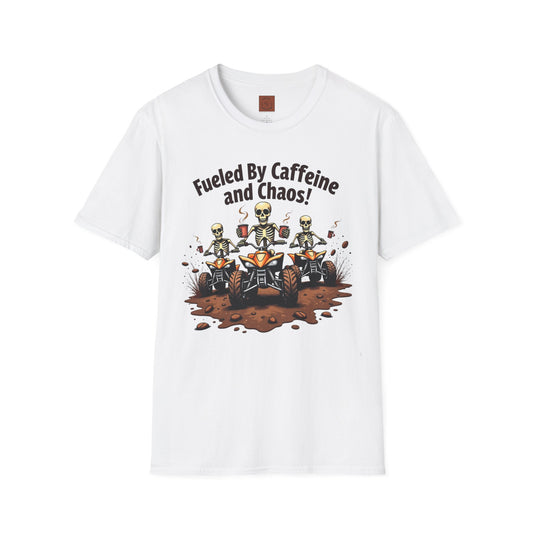 Fueled by Caffeine & Chaos | Skeleton Riders Tee