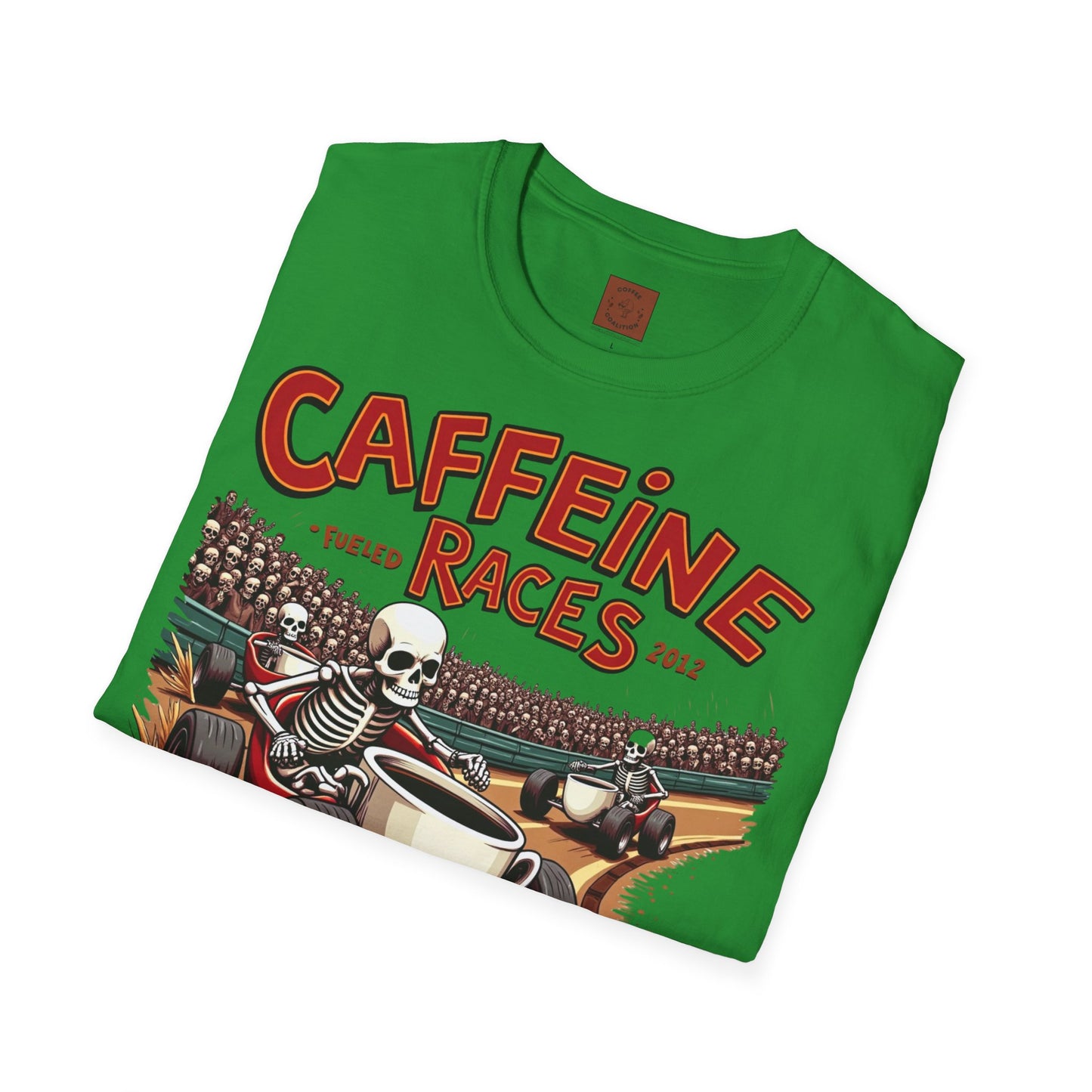 Caffeine Races | Fueled by Coffee & Chaos Tee