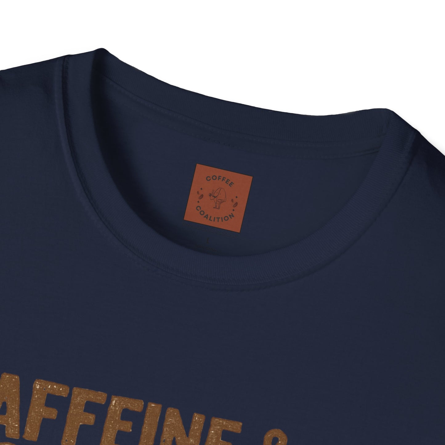 Caffeine & Capybaras Society | Funny Winter Coffee Lover Unisex T-Shirt