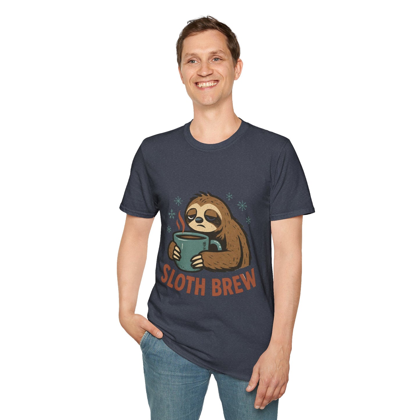 Lazy Sloth Brew | Funny Coffee Lover Christmas Unisex T-Shirt