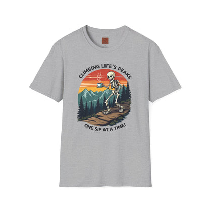 Climbing Life’s Peaks One Sip at a Time | Mountain Brew Skeleton Tee