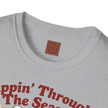Sippin’ Through the Seasons | Year-Round Coffee Skeleton Tee