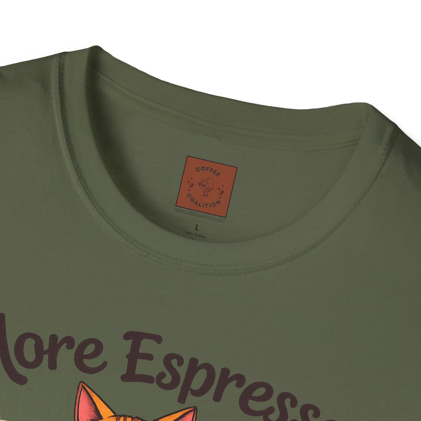 More Espresso, Less Depresso | Coffee Cat Vibes Tee