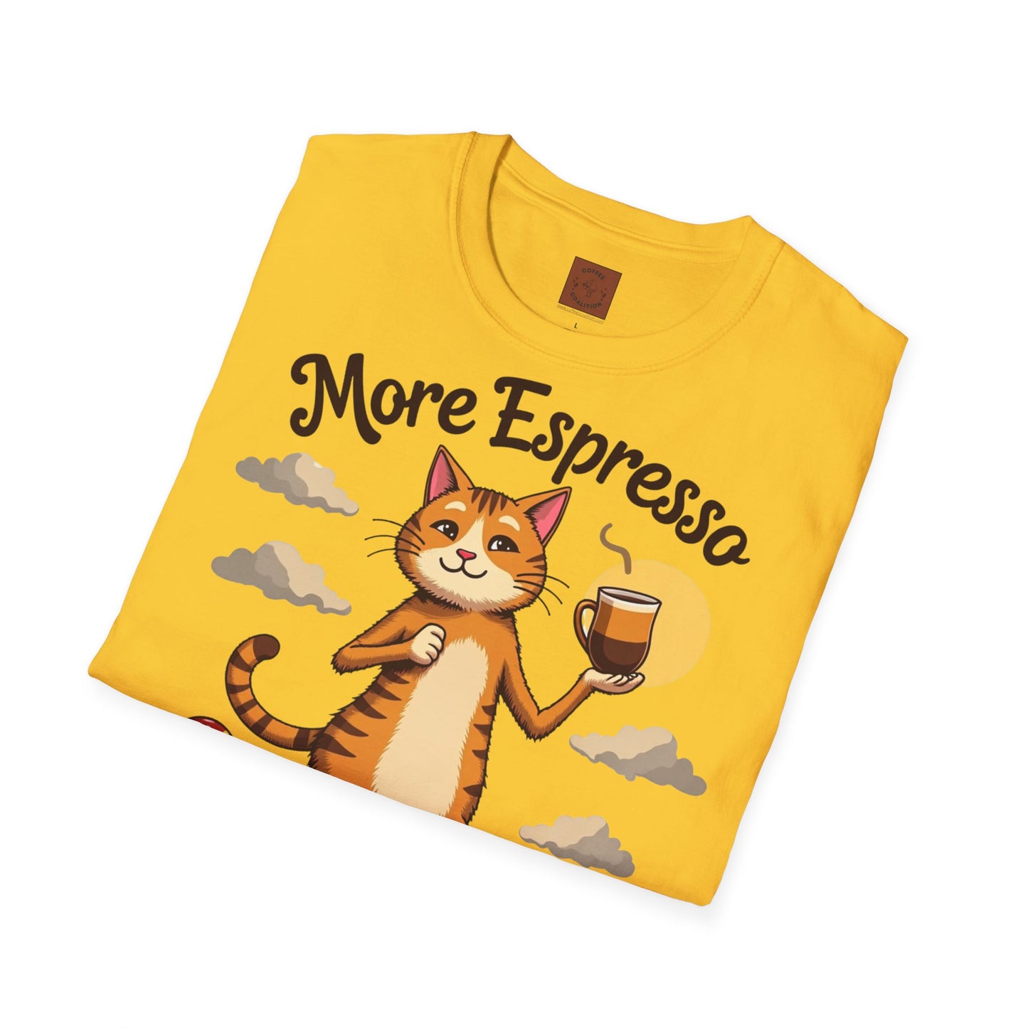 More Espresso, Less Depresso | Coffee Cat Vibes Tee