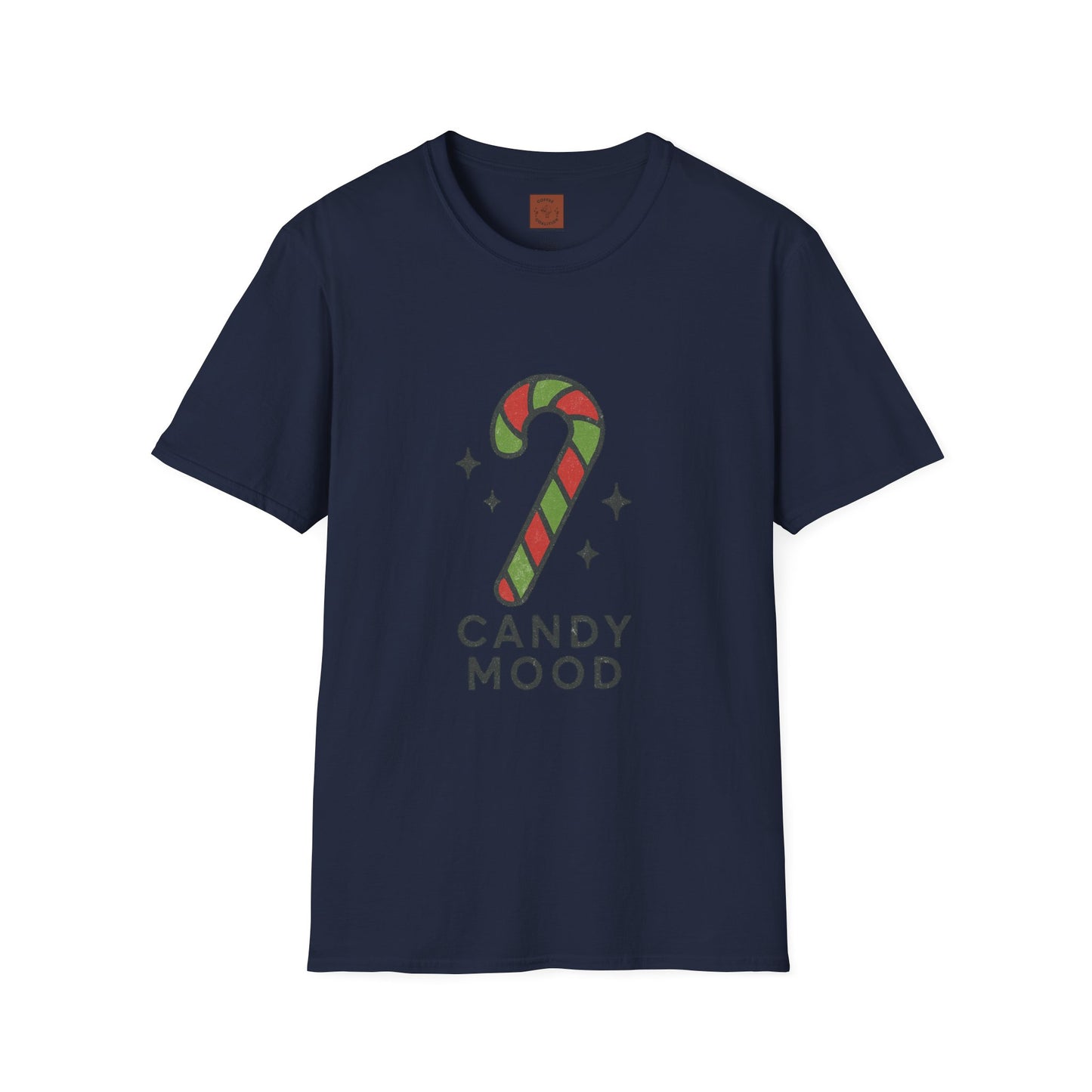 Candy Mood | Minimalist Christmas Candy Cane Aesthetic Unisex T-Shirt