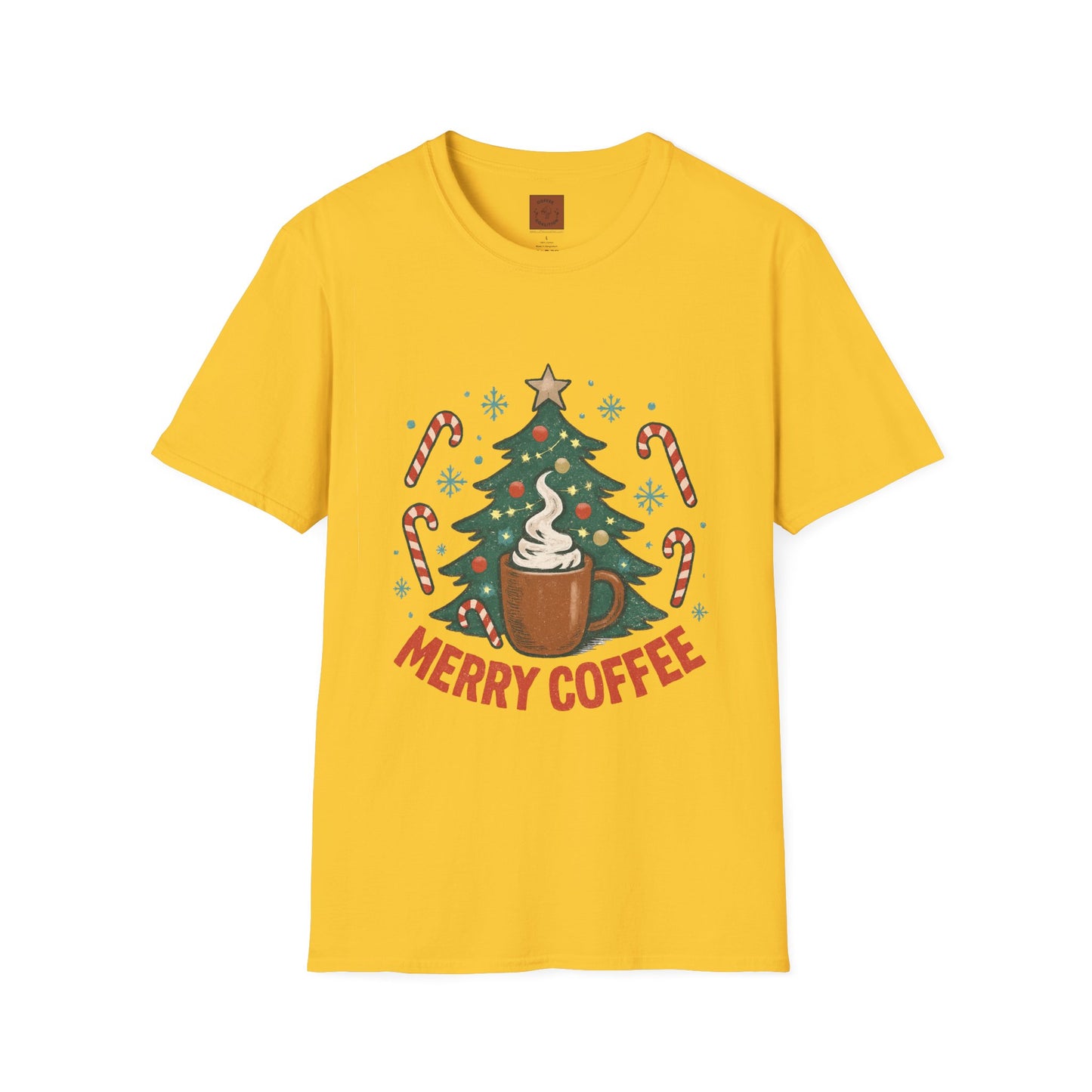 Merry Coffee | Festive Holiday Coffee Lover Unisex T-Shirt