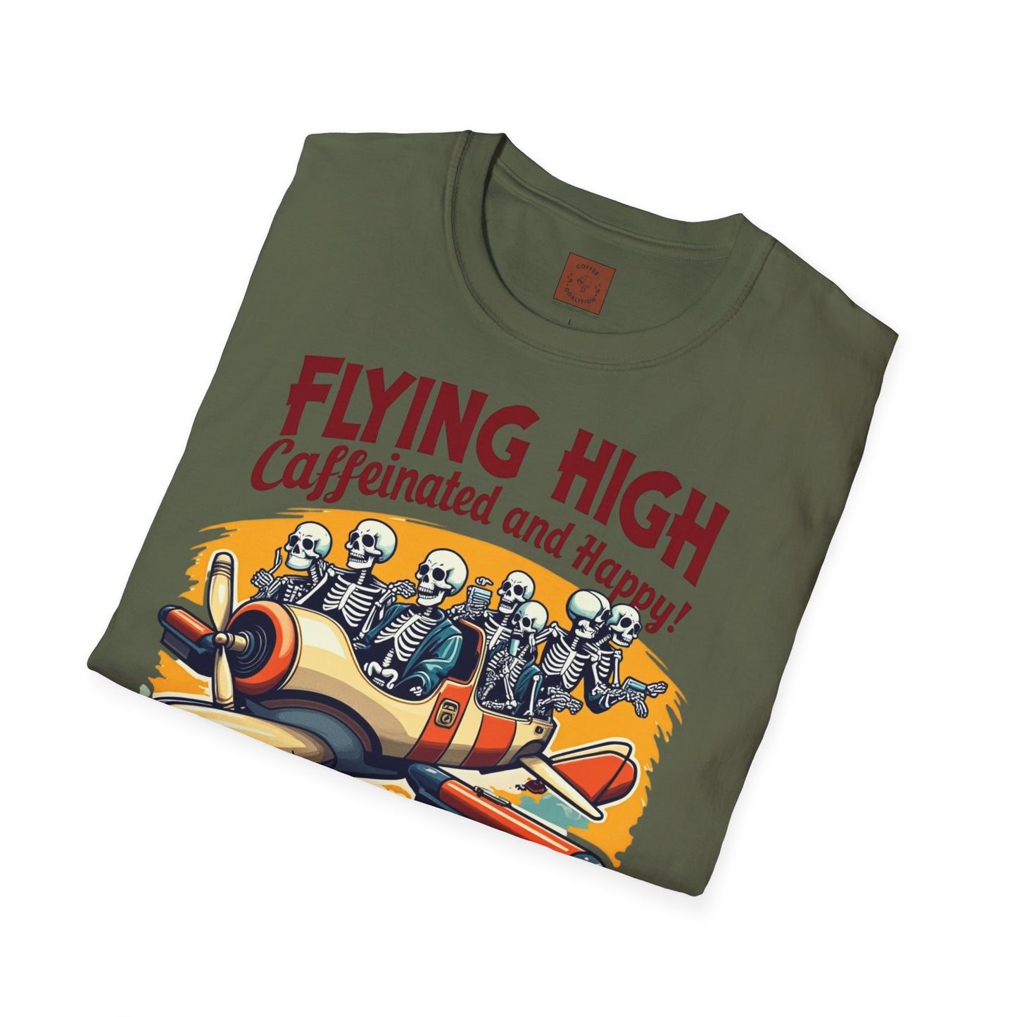 Caffeinated Flight Crew | First-Class Coffee Ride Tee