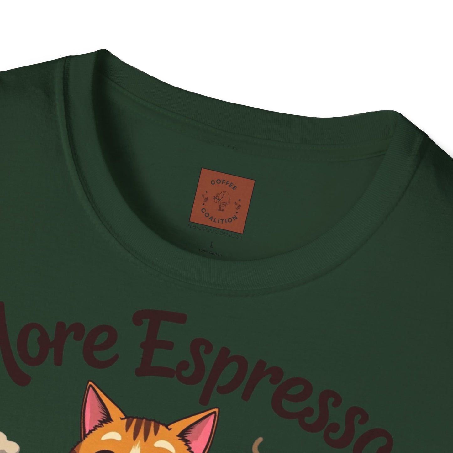 More Espresso, Less Depresso | Coffee Cat Vibes Tee