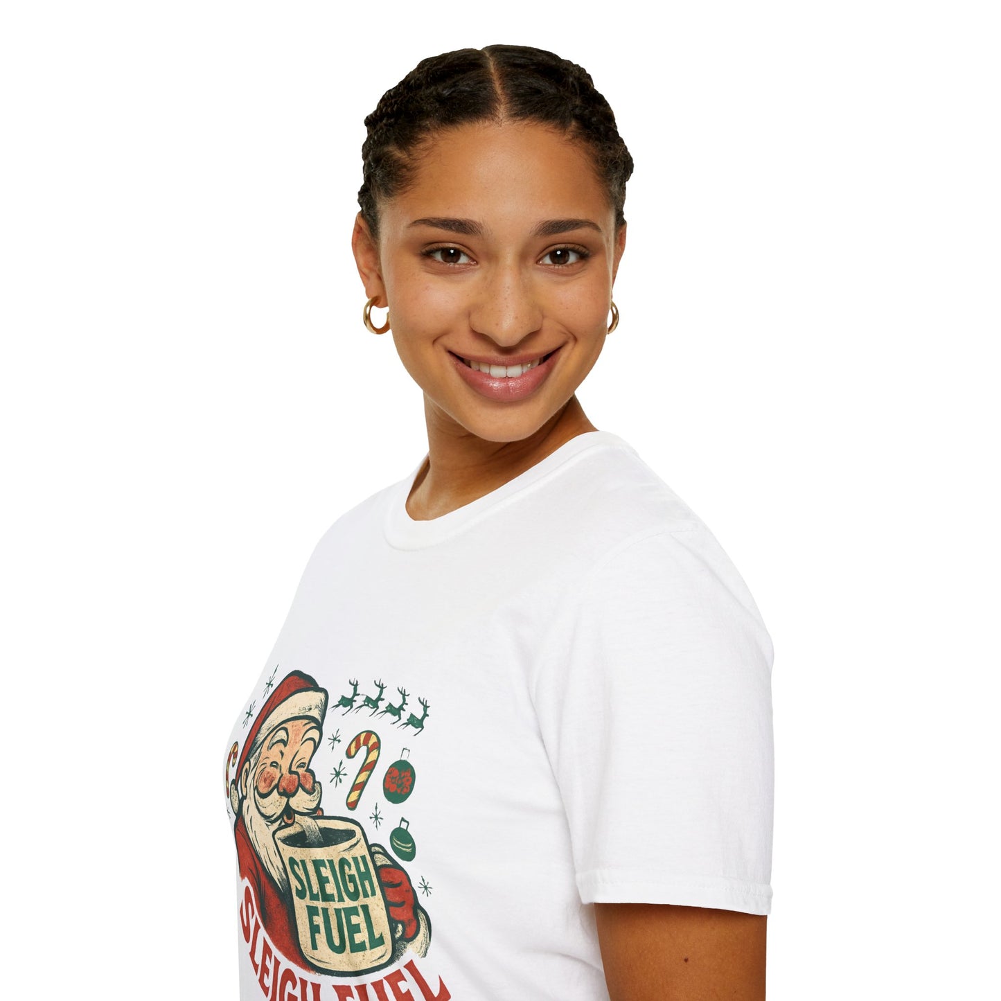 Sleigh Fuel | Funny Santa Christmas Coffee Unisex T-Shirt