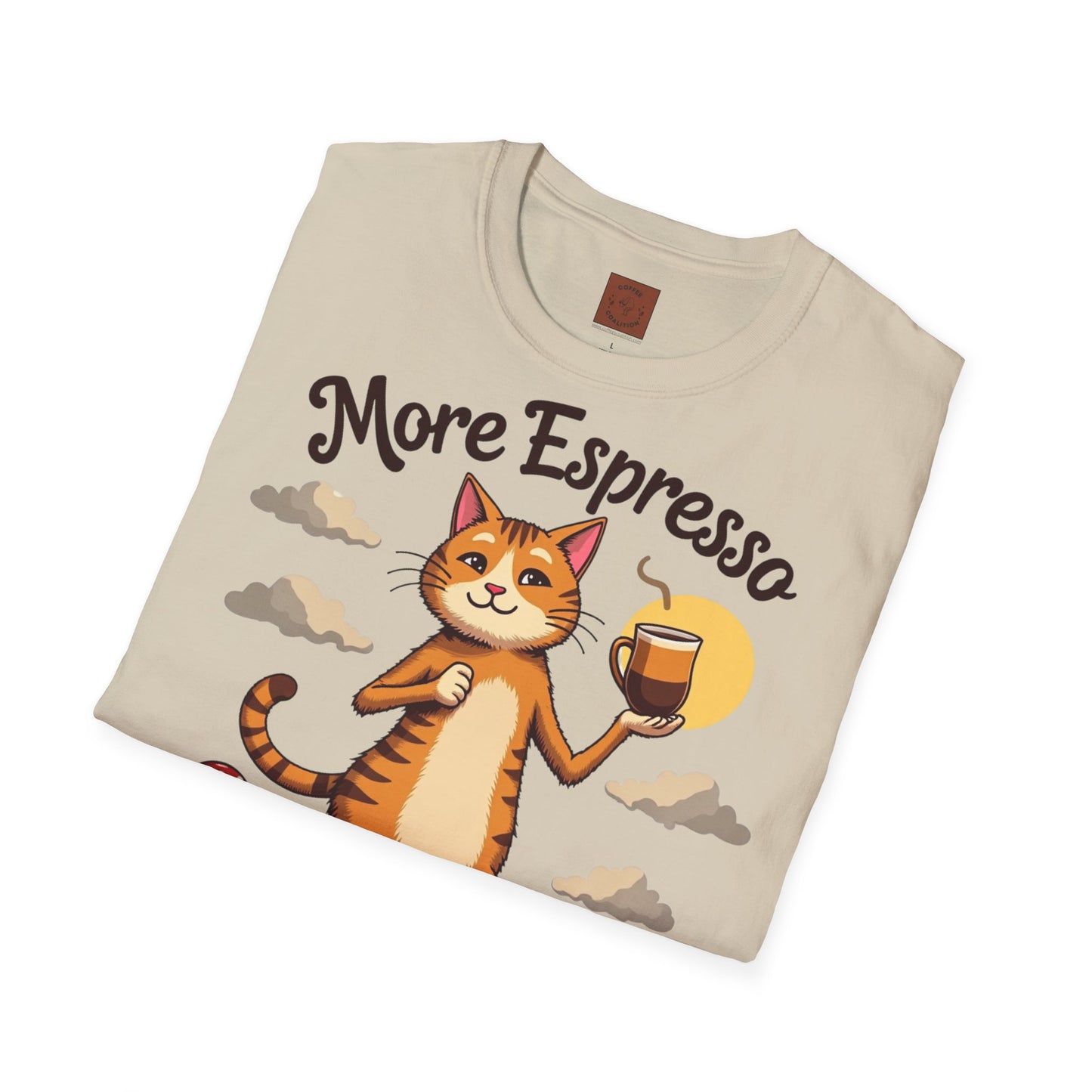 More Espresso, Less Depresso | Coffee Cat Vibes Tee