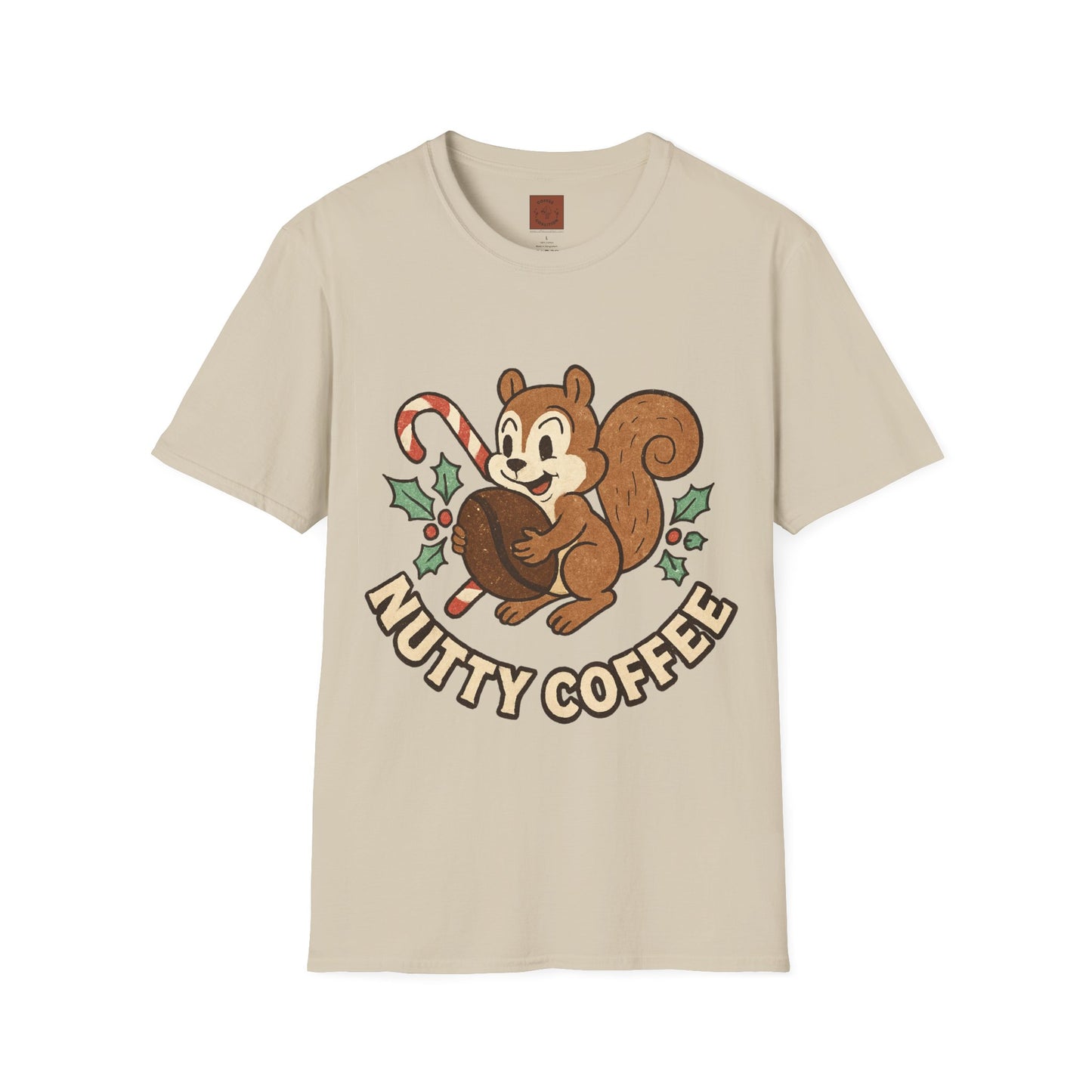 Nutty Coffee | Funny Christmas Squirrel Unisex T-Shirt