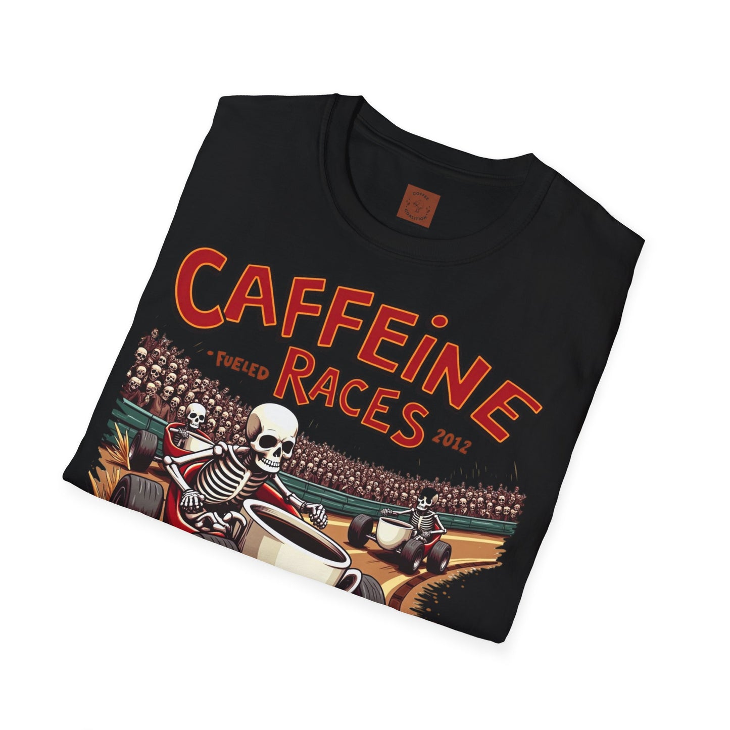 Caffeine Races | Fueled by Coffee & Chaos Tee