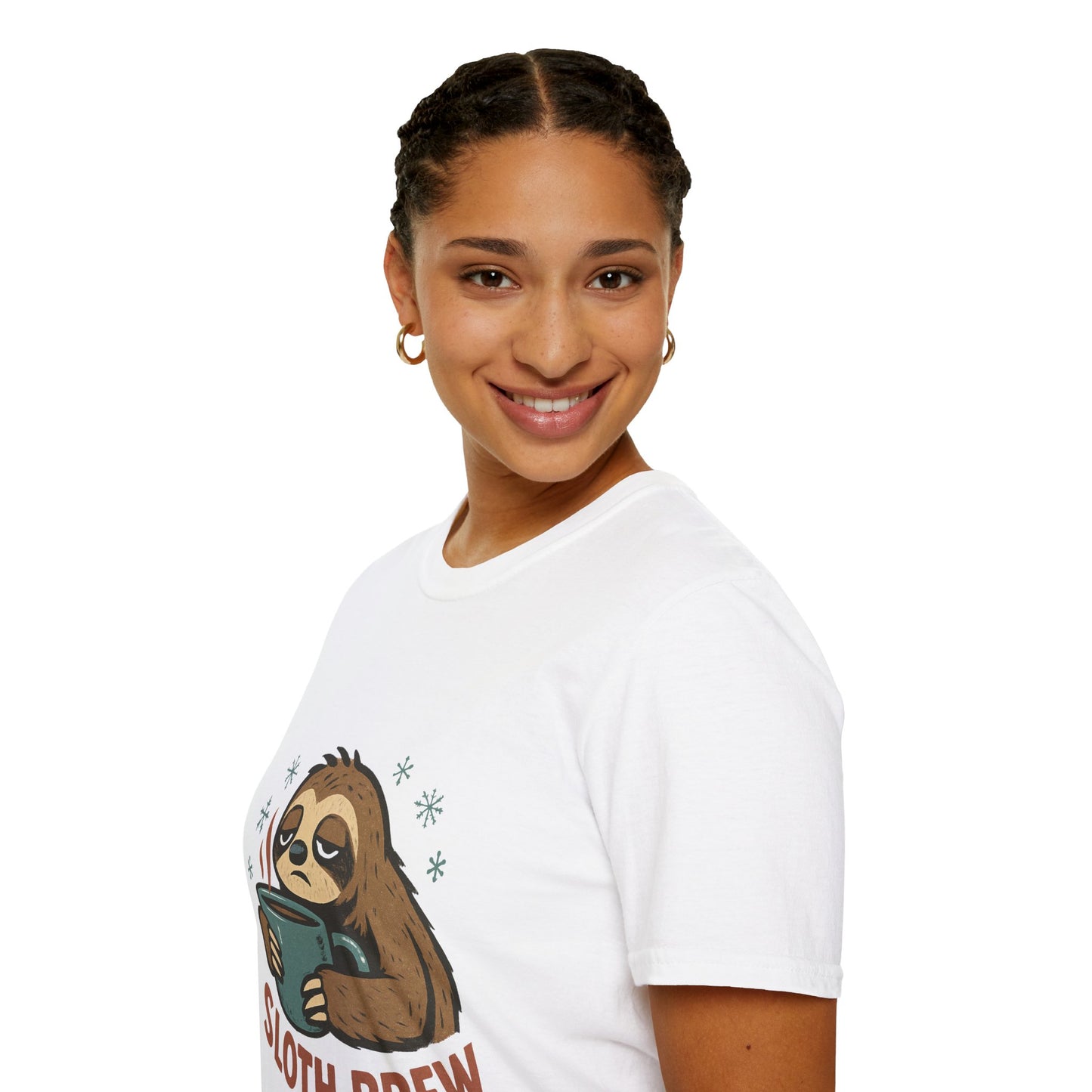 Lazy Sloth Brew | Funny Coffee Lover Christmas Unisex T-Shirt