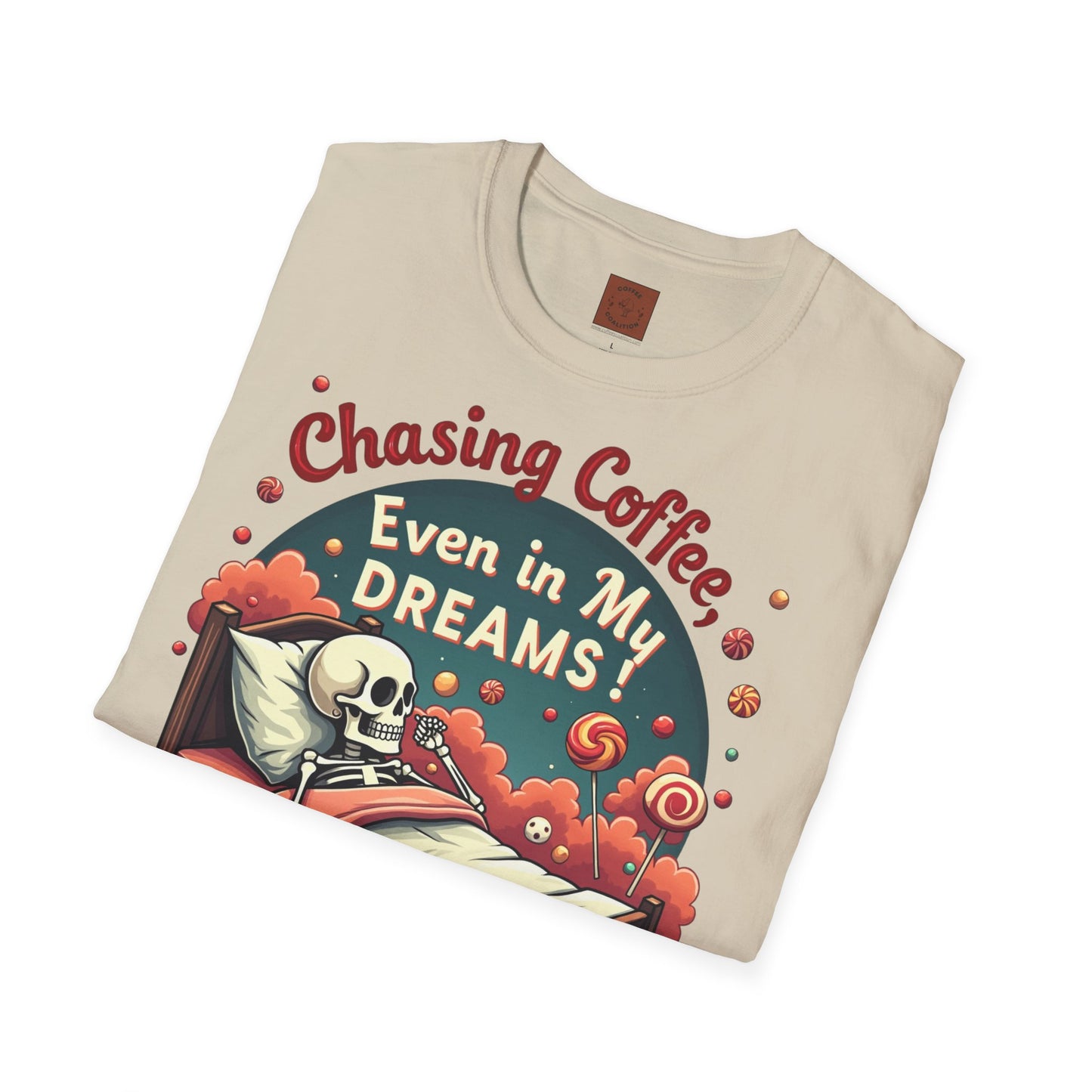 Chasing Coffee Even in My Dreams | Sleepy Skeleton Tee