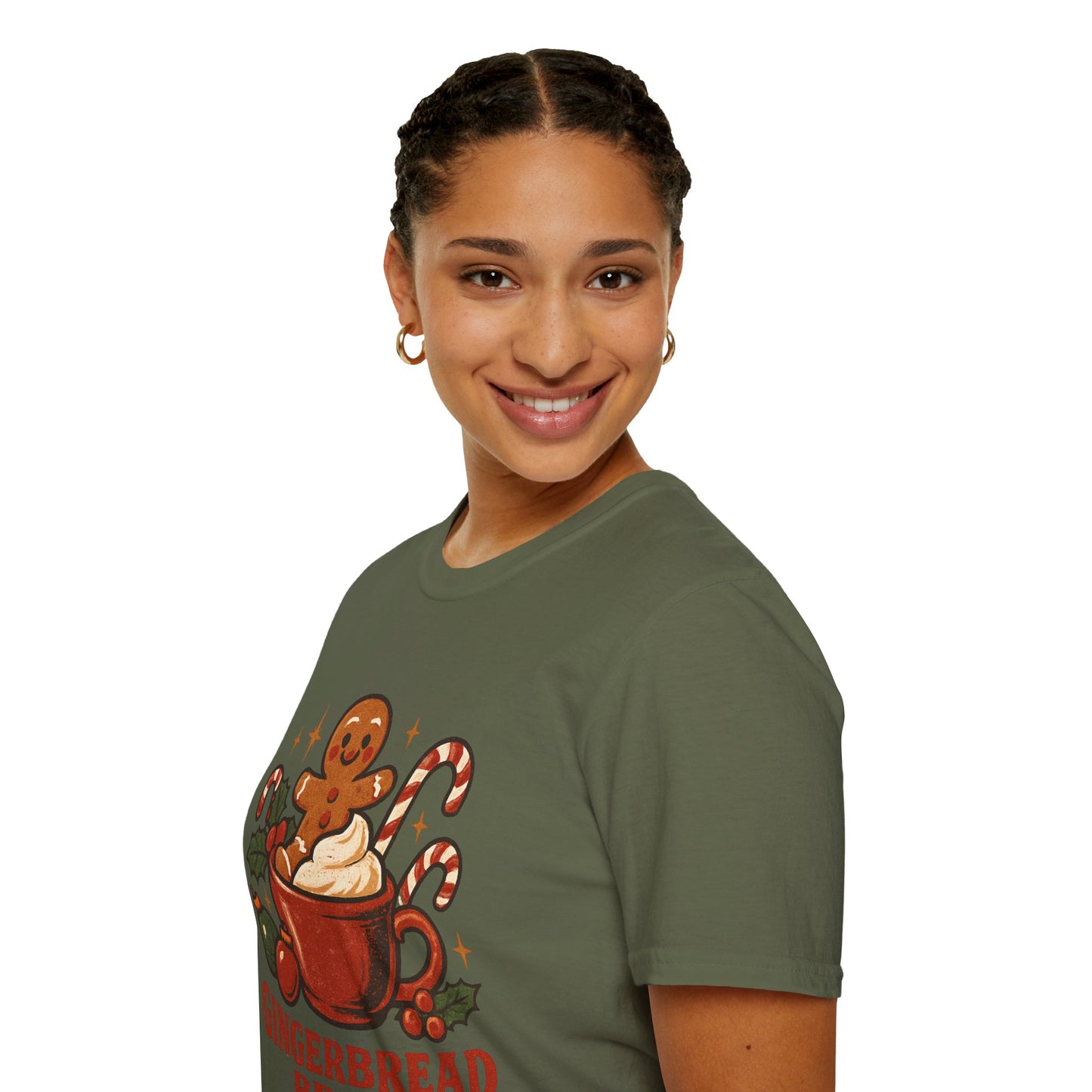 Gingerbread Brew | Cute Coffee Christmas Unisex T-Shirt