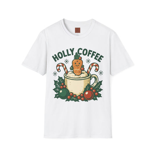 Jolly Brew | Funny Gingerbread Coffee Christmas Unisex T-Shirt