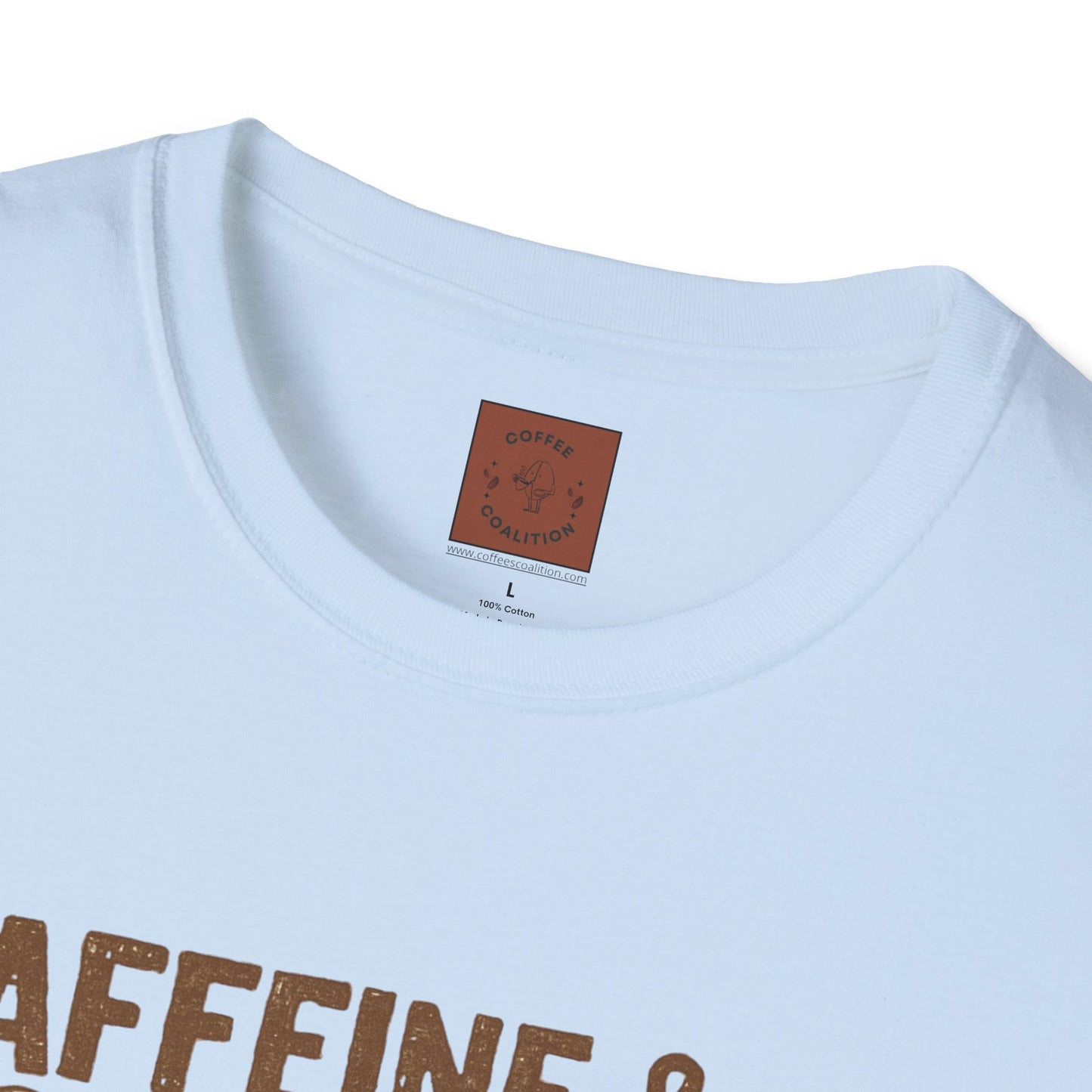 Caffeine & Capybaras Society | Funny Winter Coffee Lover Unisex T-Shirt