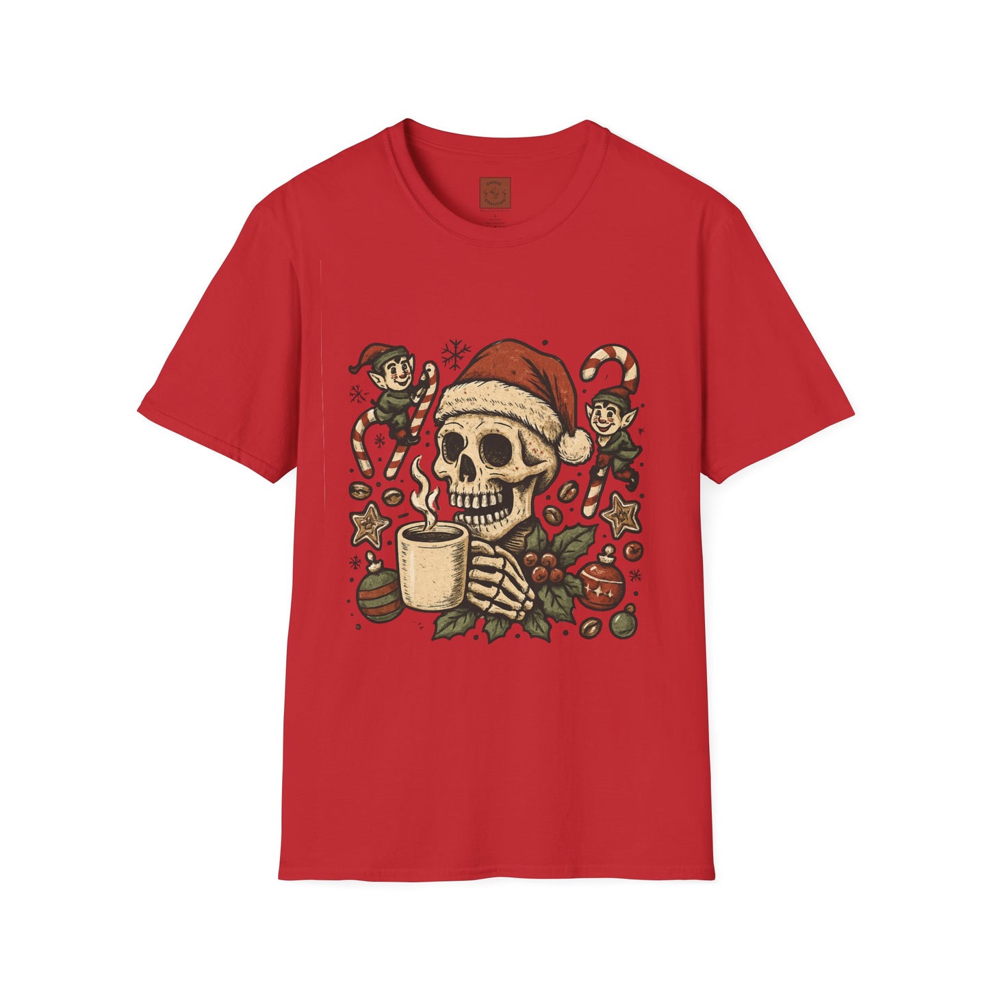 Deadly Good Brew | Funny Gothic Christmas Coffee Unisex T-Shirt