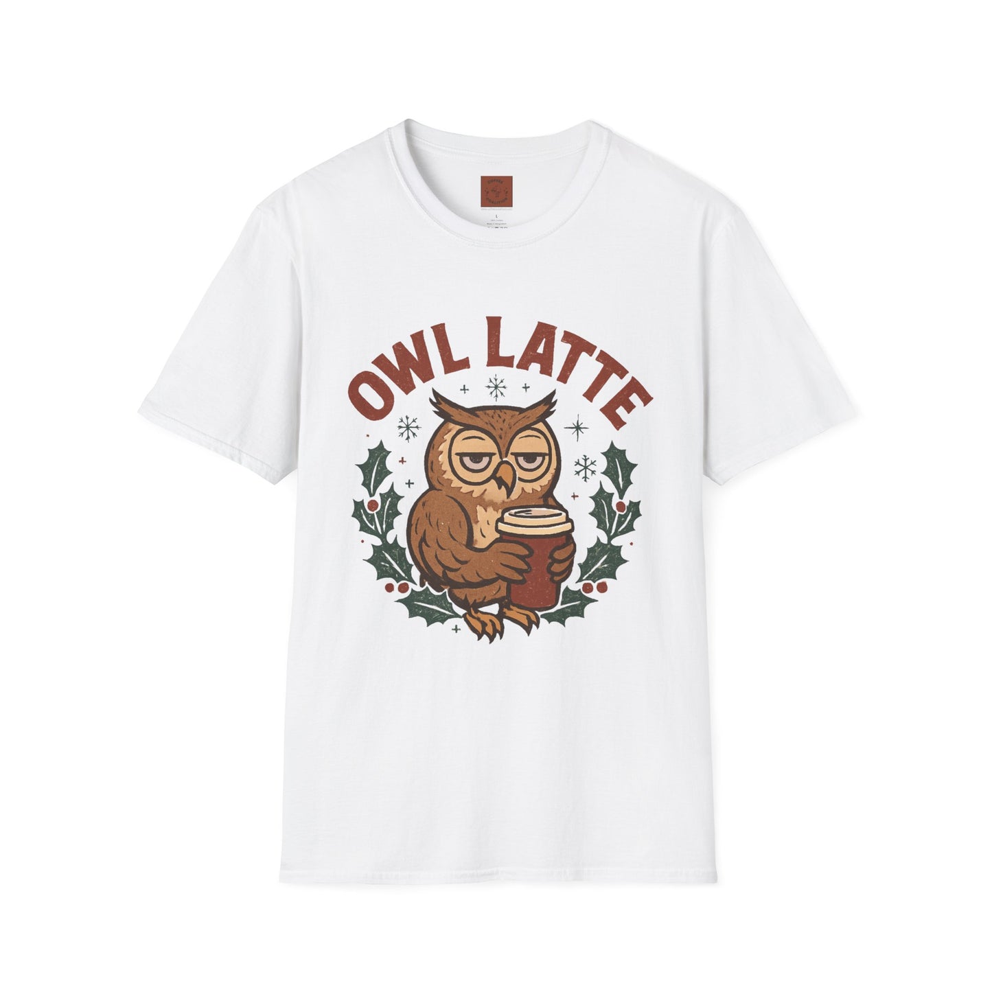 Owl Latte | Funny Christmas Coffee Lover Unisex T-Shirt