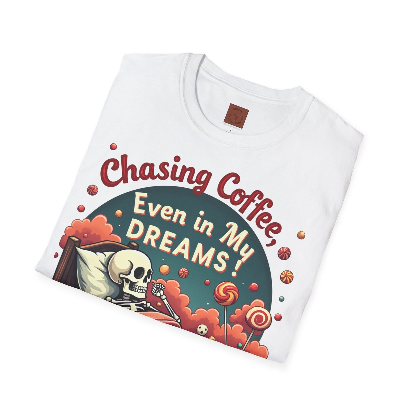 Chasing Coffee Even in My Dreams | Sleepy Skeleton Tee