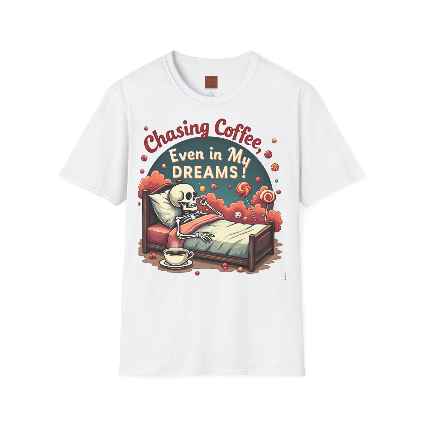 Chasing Coffee Even in My Dreams | Sleepy Skeleton Tee