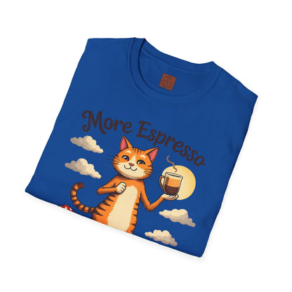 More Espresso, Less Depresso | Coffee Cat Vibes Tee