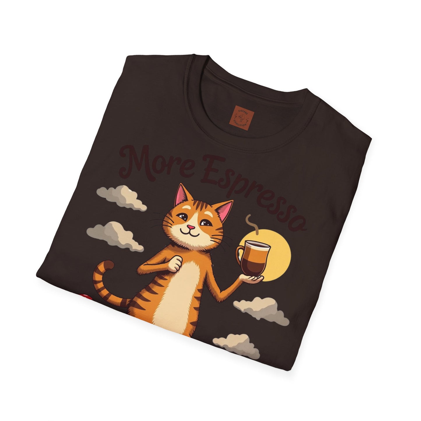 More Espresso, Less Depresso | Coffee Cat Vibes Tee