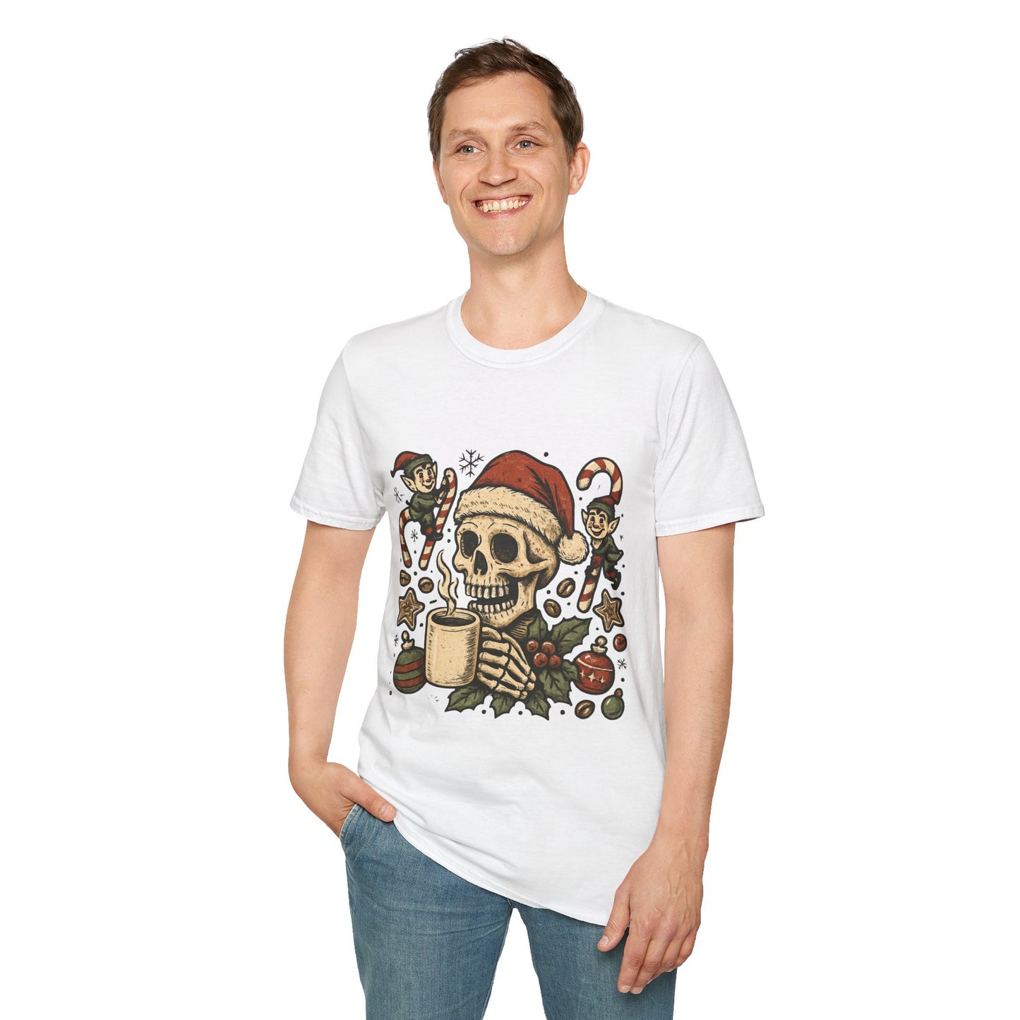 Deadly Good Brew | Funny Gothic Christmas Coffee Unisex T-Shirt