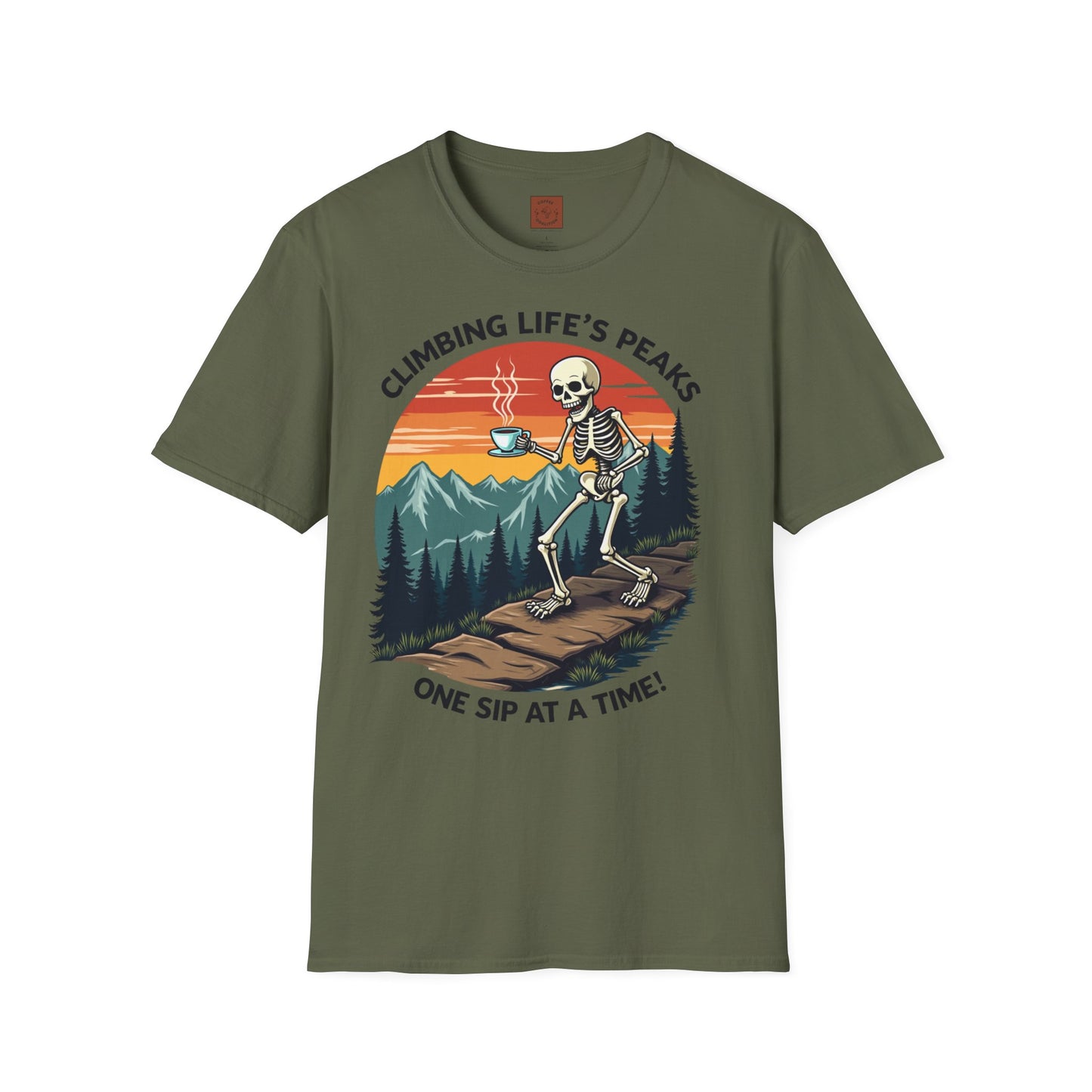 Climbing Life’s Peaks One Sip at a Time | Mountain Brew Skeleton Tee
