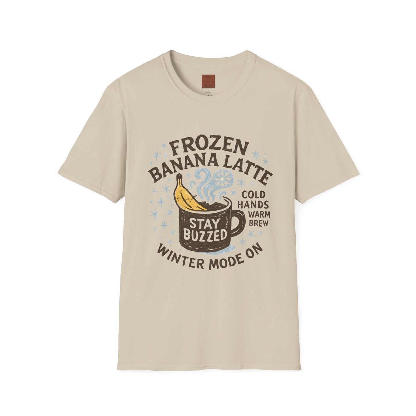 Frozen Banana Latte | Funny Winter Coffee Lover Unisex T-Shirt