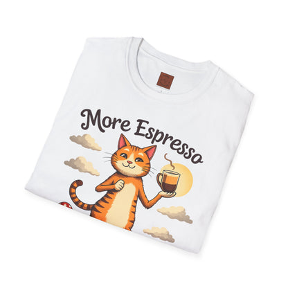 More Espresso, Less Depresso | Coffee Cat Vibes Tee