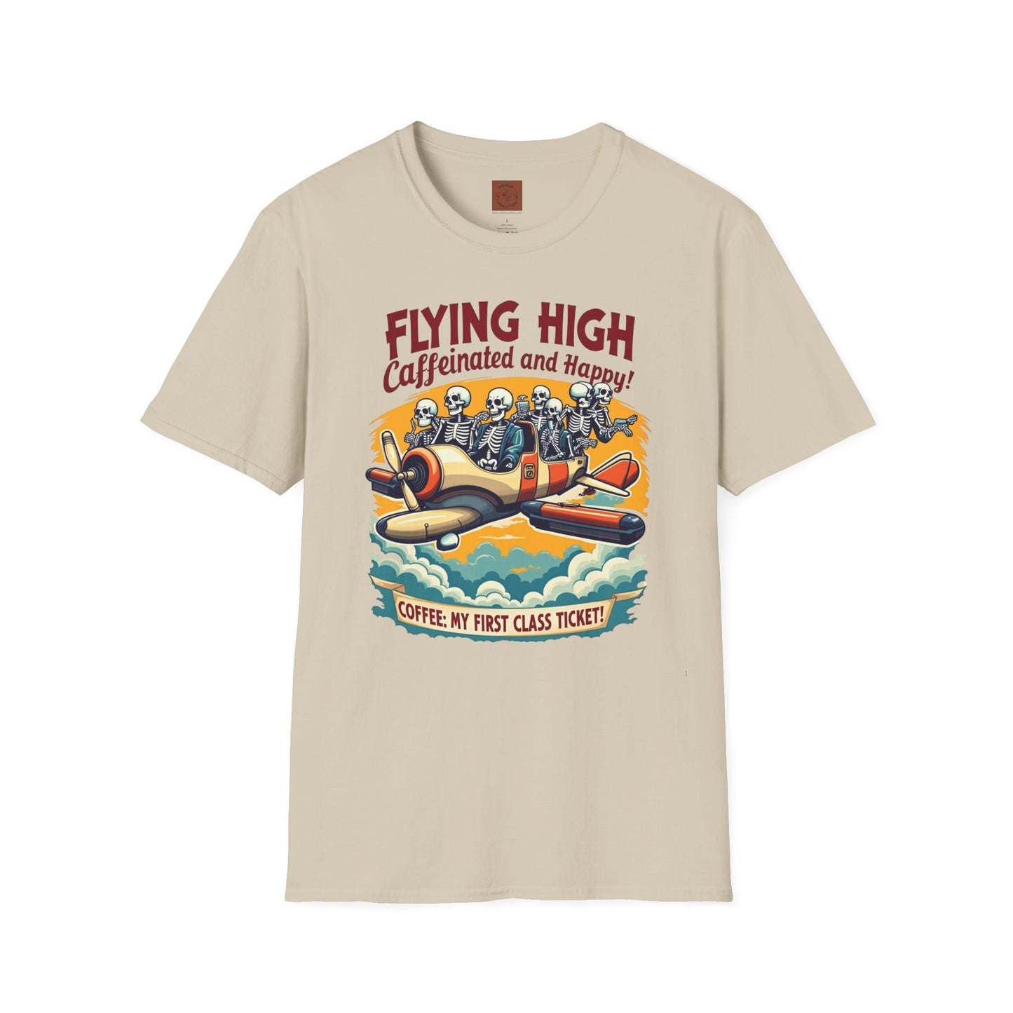 Caffeinated Flight Crew | First-Class Coffee Ride Tee