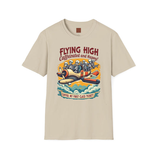 Caffeinated Flight Crew | First-Class Coffee Ride Tee