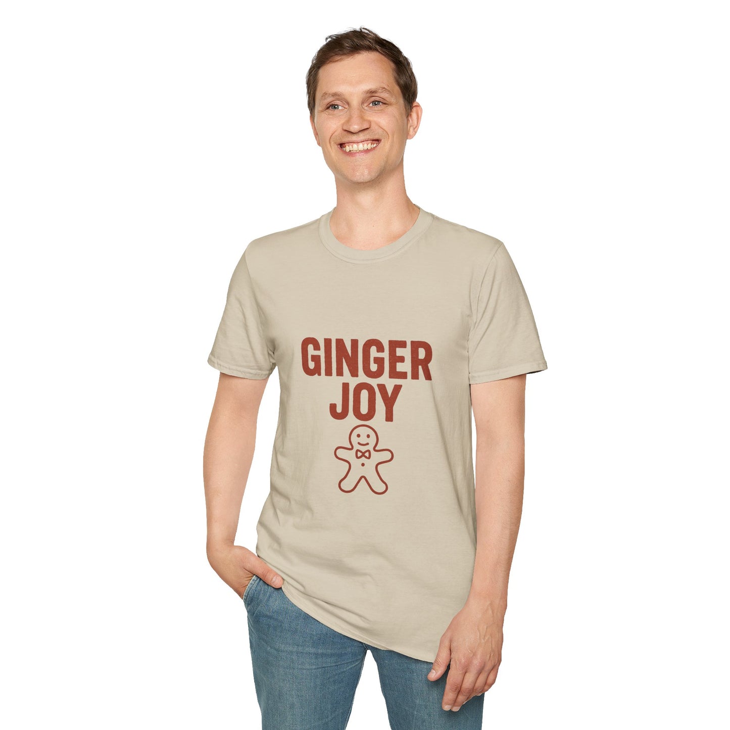 Ginger Joy | Minimal Christmas Cookie Coffee Unisex T-Shirt