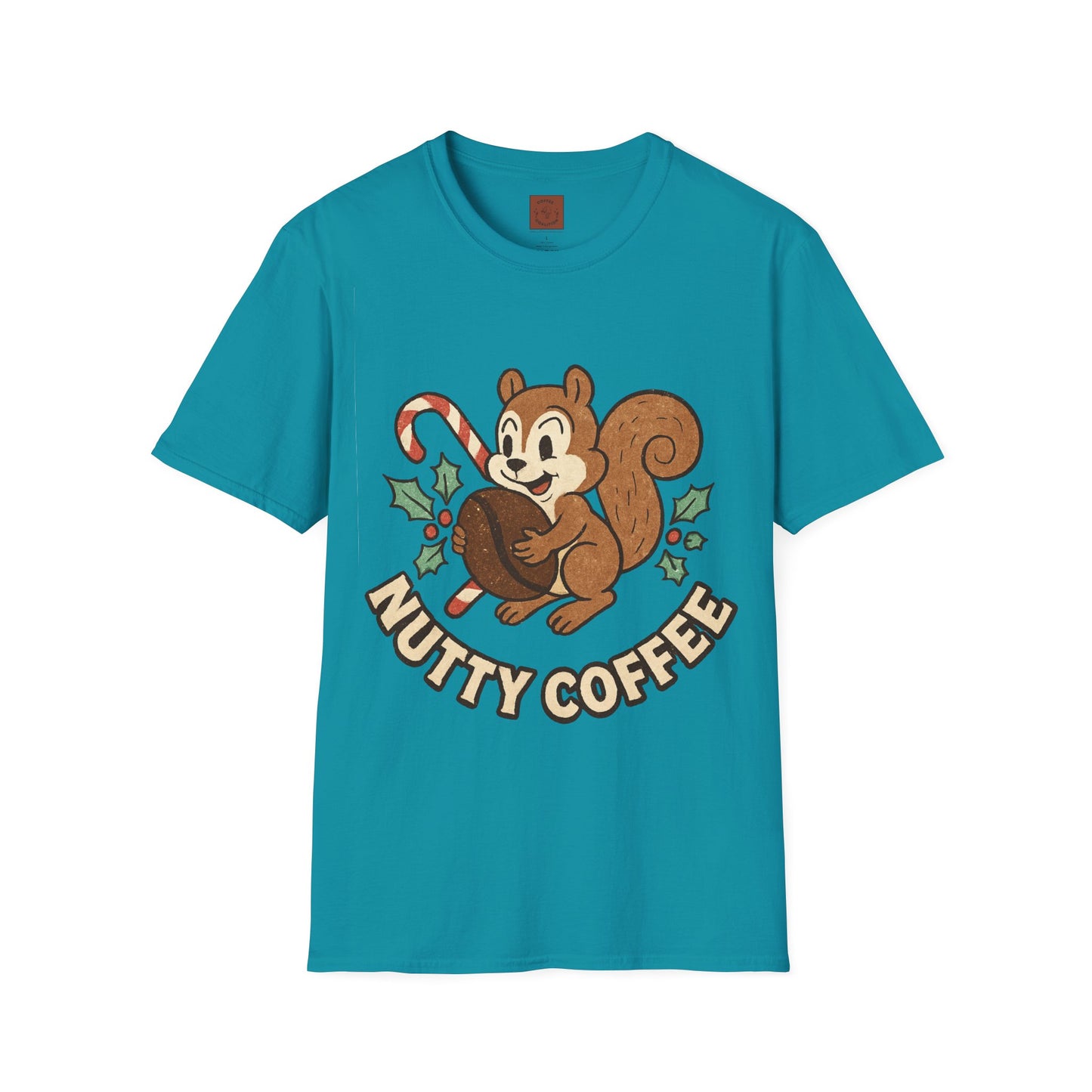 Nutty Coffee | Funny Christmas Squirrel Unisex T-Shirt