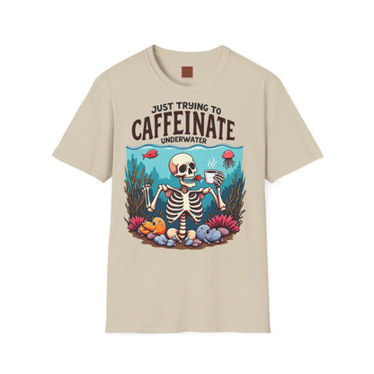 Skeleton under water