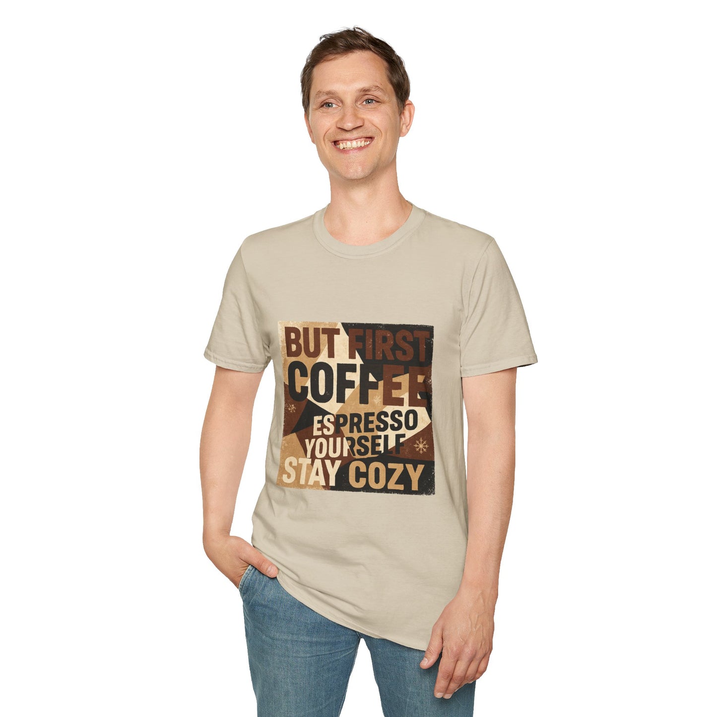 But First Coffee | Cozy Christmas Espresso Lover Unisex T-Shirt