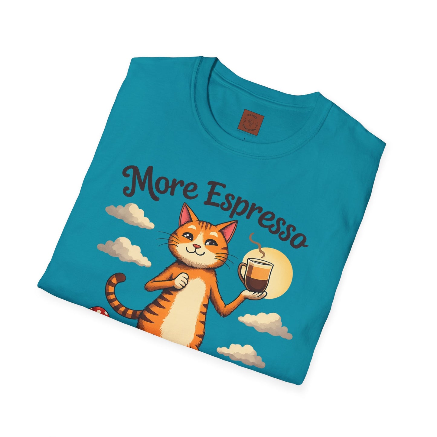 More Espresso, Less Depresso | Coffee Cat Vibes Tee