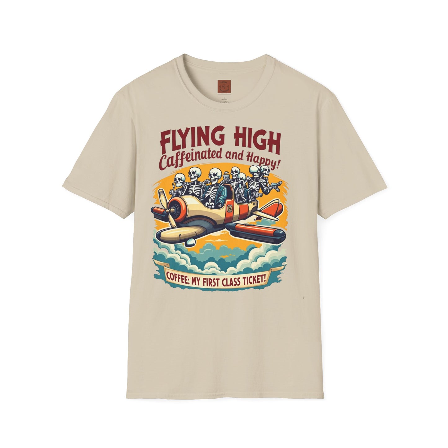 Caffeinated Flight Crew | First-Class Coffee Ride Tee
