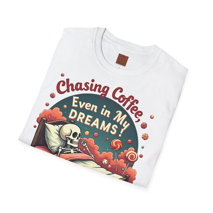 Chasing Coffee Even in My Dreams | Sleepy Skeleton Tee
