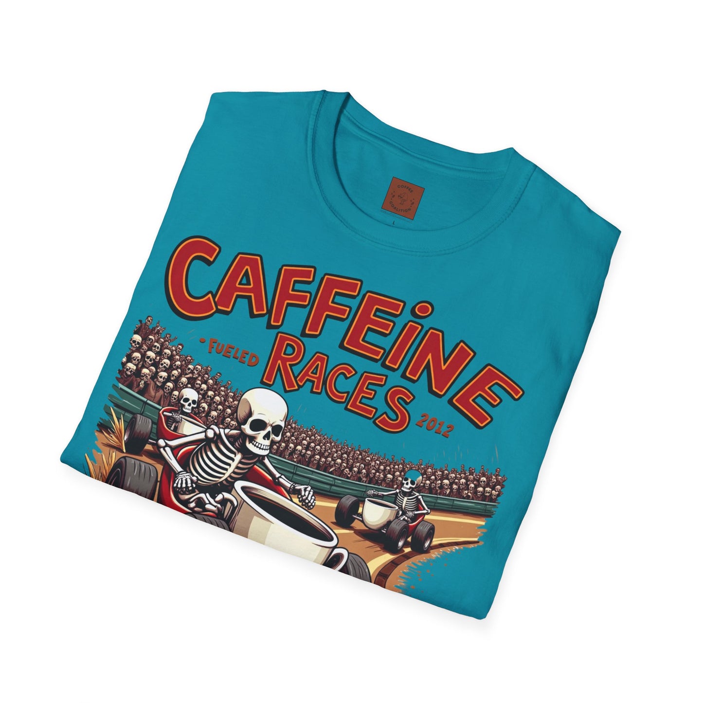 Caffeine Races | Fueled by Coffee & Chaos Tee