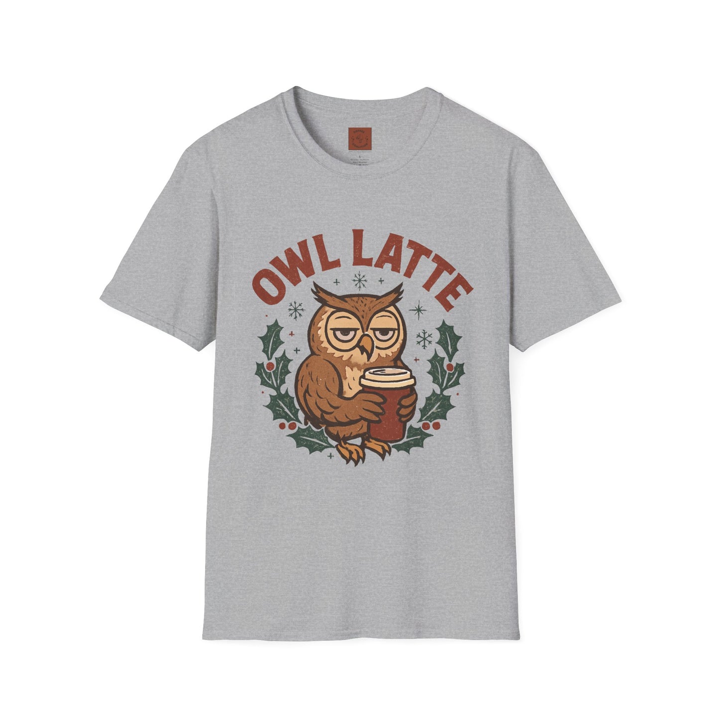 Owl Latte | Funny Christmas Coffee Lover Unisex T-Shirt