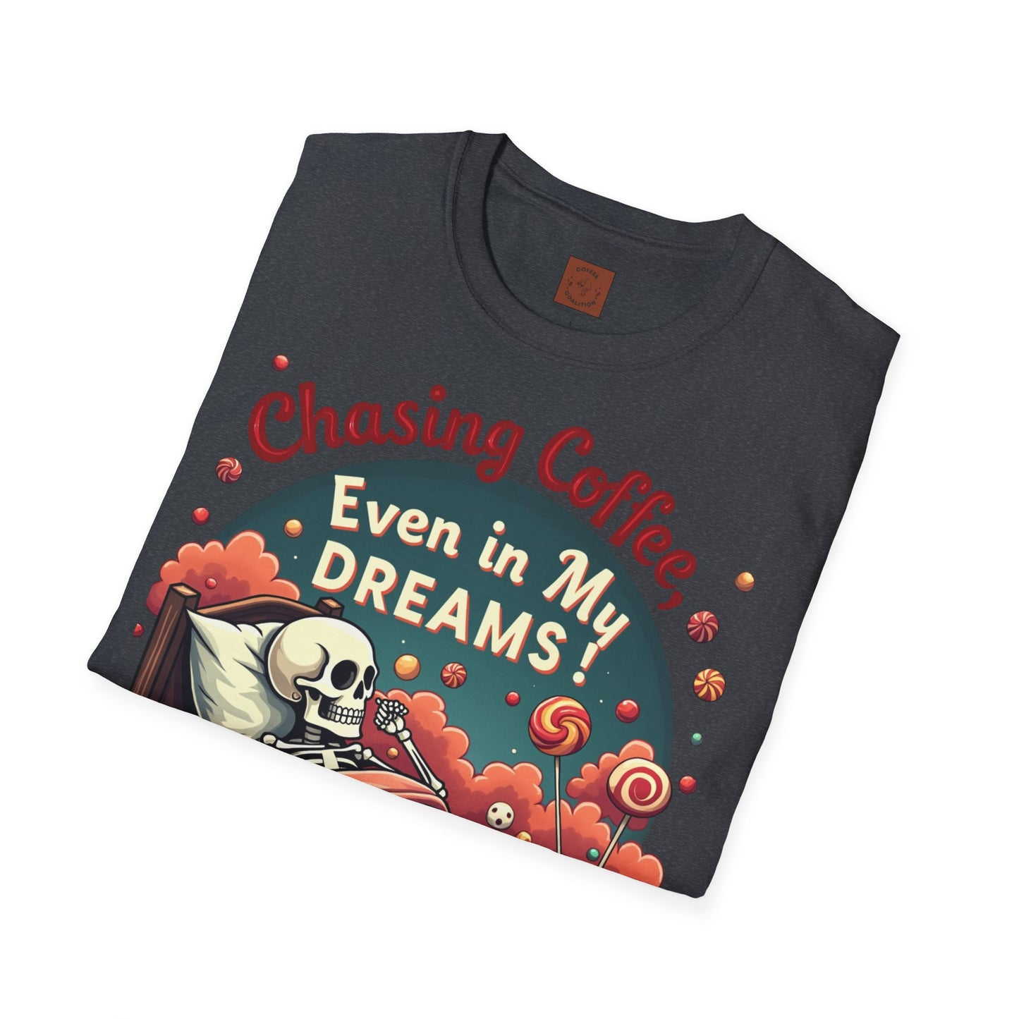 Chasing Coffee Even in My Dreams | Sleepy Skeleton Tee