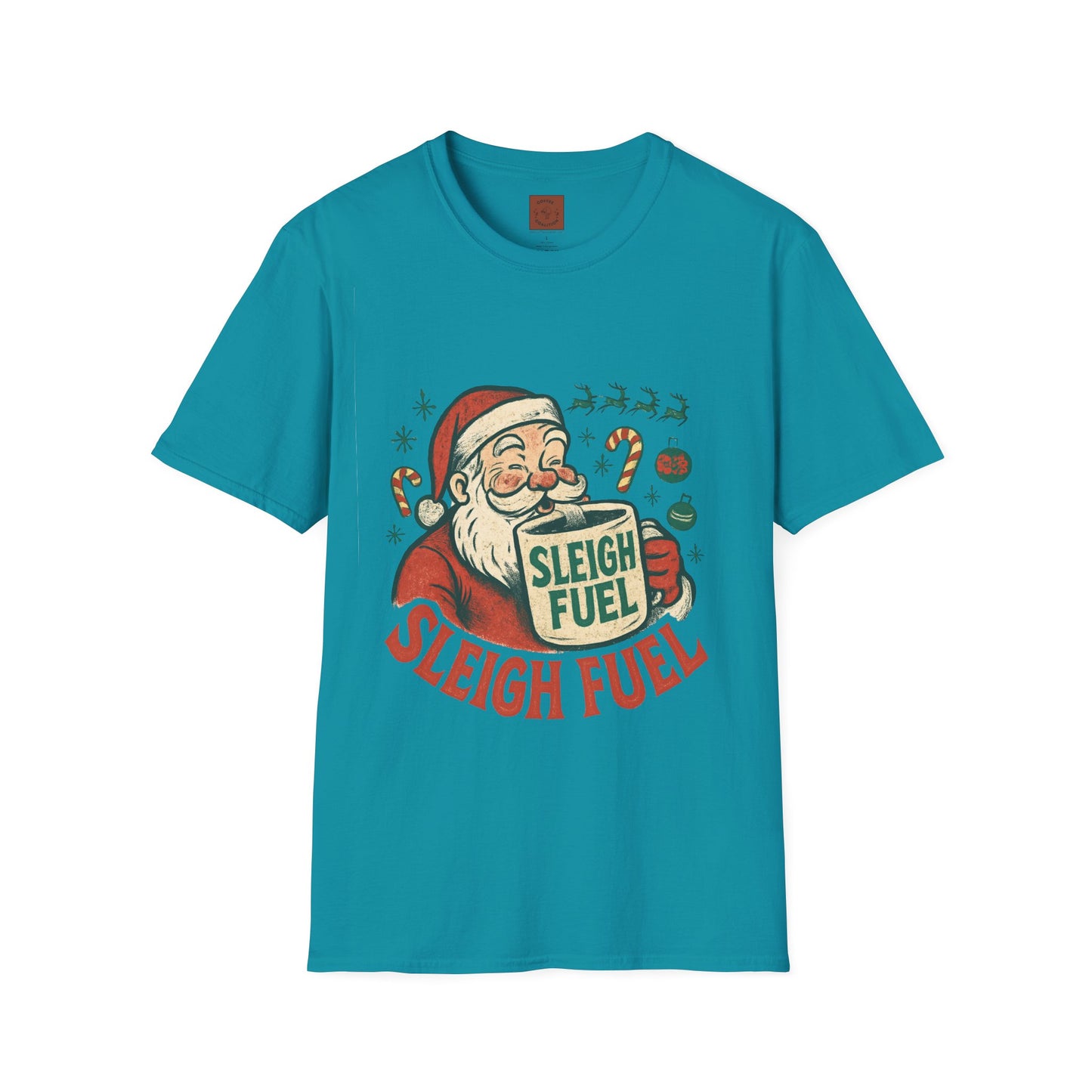 Sleigh Fuel | Funny Santa Christmas Coffee Unisex T-Shirt