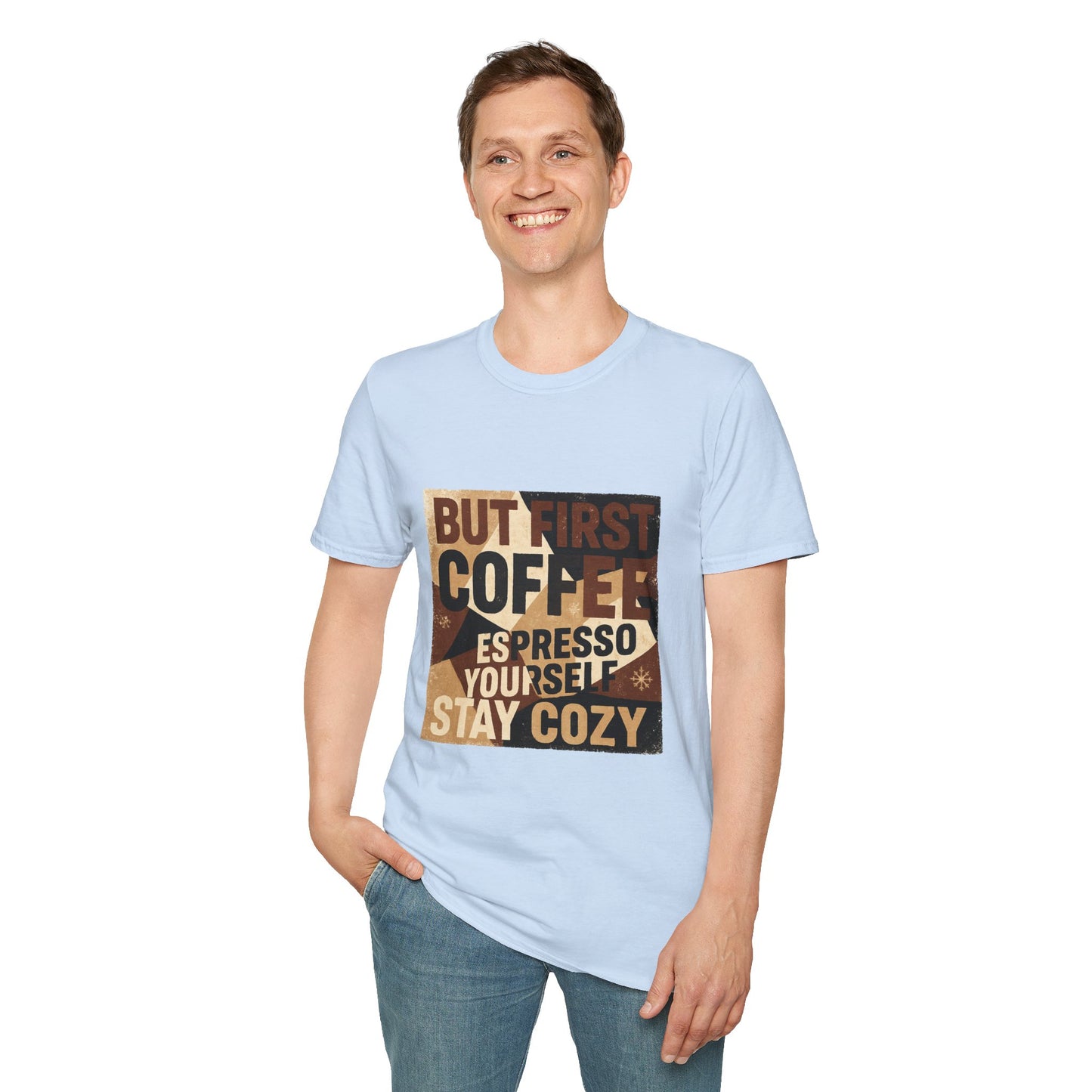 But First Coffee | Cozy Christmas Espresso Lover Unisex T-Shirt