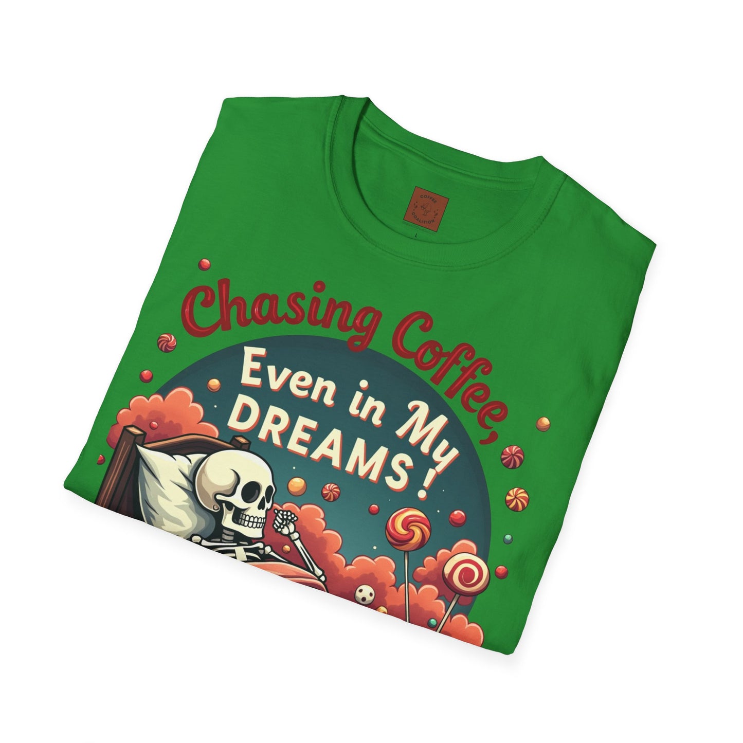 Chasing Coffee Even in My Dreams | Sleepy Skeleton Tee