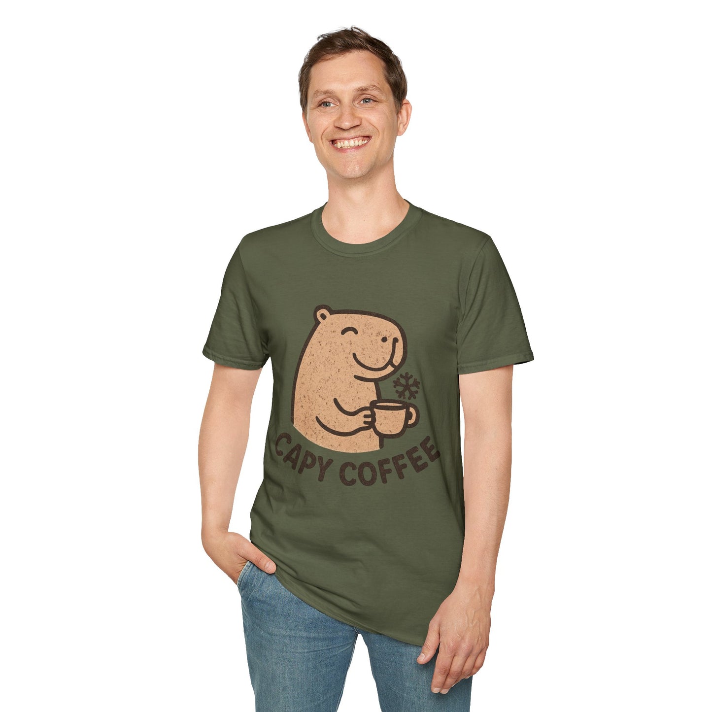 Cute Winter Coffee Lover Unisex T-Shirt
