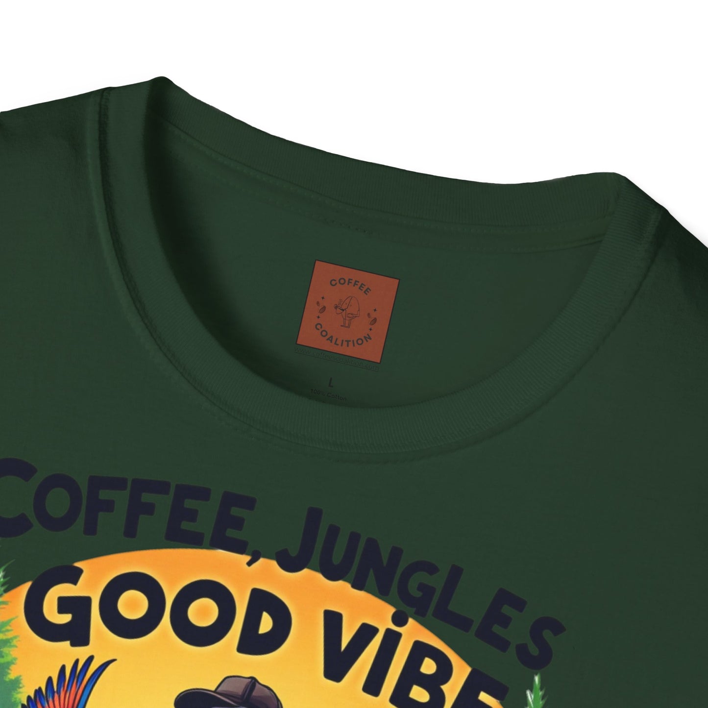 Coffee, Jungles & Good Vibes | Tropical Skeleton Chill Tee