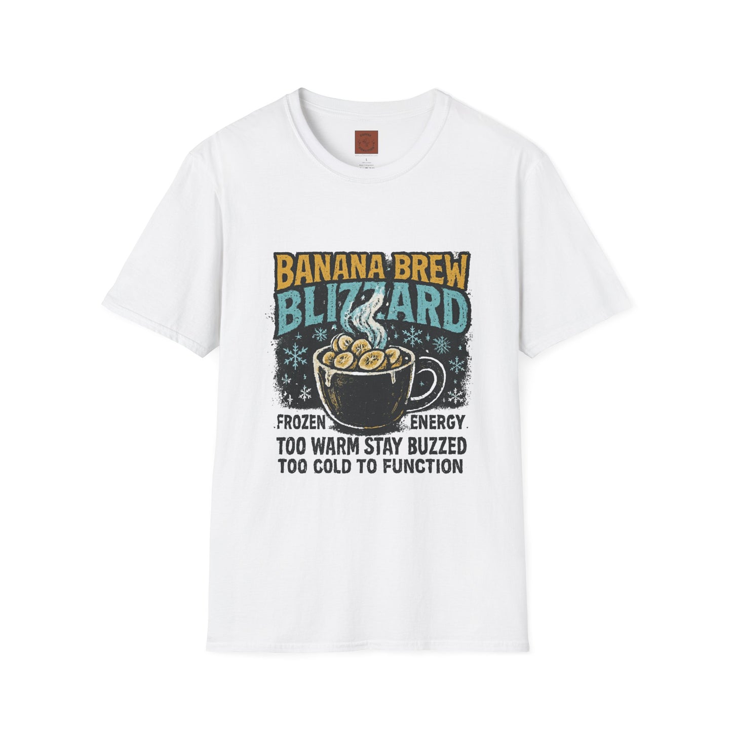 Banana Brew Blizzard | Funny Christmas Coffee Lover Unisex T-Shirt